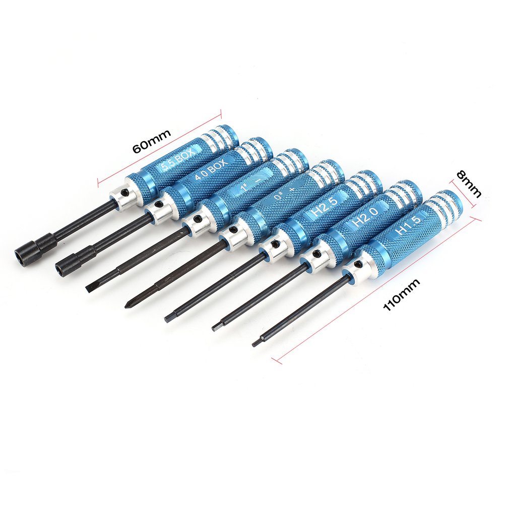 YSIDO 7 قطعة 1.5 2.0 2.5 مللي  - مراجعة Rc Helicopter Tool Kit وسعره